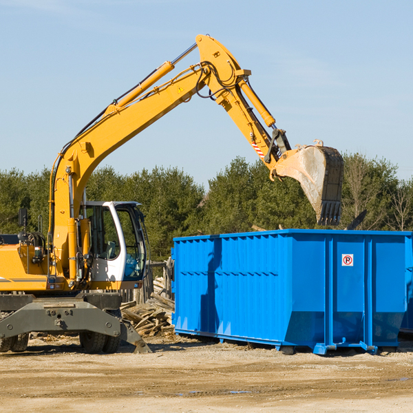 can i choose the location where the residential dumpster will be placed in Walnut Grove California